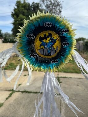 Batman Party Pinata - Blue Yellow Black
